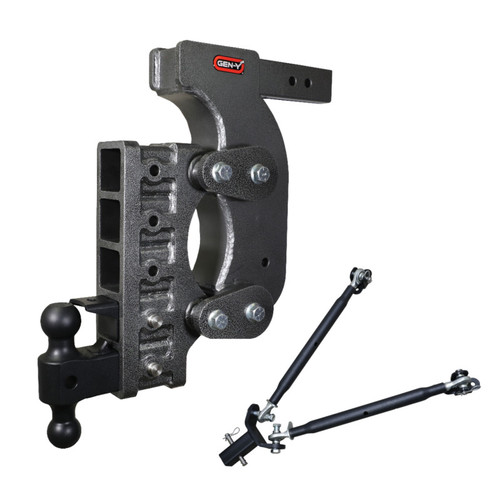Gen-Y The Boss Torsion-Flex 2.5in Receiver 18in Drop Hitch w/Dual-Ball/Pintle Lock/Stab Kit - GH-1525