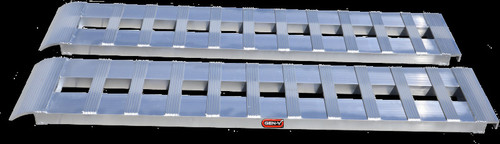Gen-Y Heavy-Duty 7ft Aluminum Loading Ramps 14in x 84in 3K Capacity Per Ramp - Pair - GH-16084