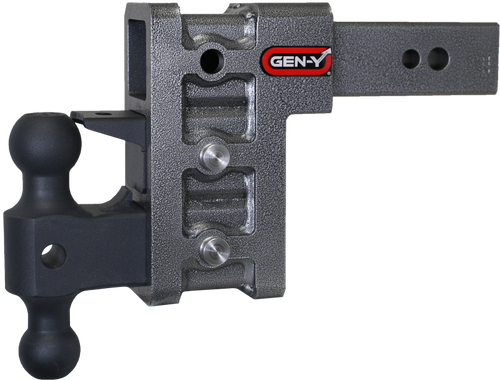 Gen-Y Mega Duty 2.5in Shank 6in Drop 3.5K TW 32K Hitch w/GH-0161 Dual-Ball/Pintle Lock - GH-1623