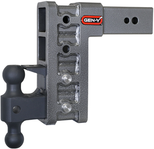 Gen-Y Mega Duty 3in Shank 9in Drop 3.5K TW 32K Hitch w/GH-0161 Dual-Ball/GH-0162 Pintle Lock - GH-1724