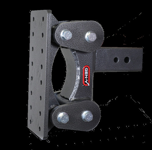 Gen-Y The Boss Torsion-Flex Pintle Plate 3in Shank 6.5in Drop 2.4K TW 21K Hitch - GH-1801