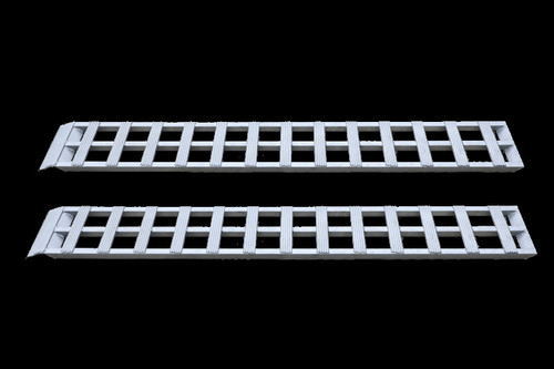 Gen-Y Lightweight 6.5ft Aluminum Loading Ramps 12in x 78in 600lb Capacity Per Ramp - Pair - GH-18078