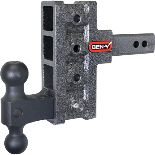 Gen-Y Mega Duty 2in Shank 5in Offset Drop 2K TW 16K Hitch w/GH-051 Dual-Ball - GH-214