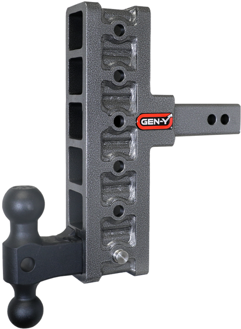 Gen-Y Mega Duty 2in Shank 7.5in Offset Drop 2K TW 16K Hitch w/GH-051 Dual-Ball - GH-216
