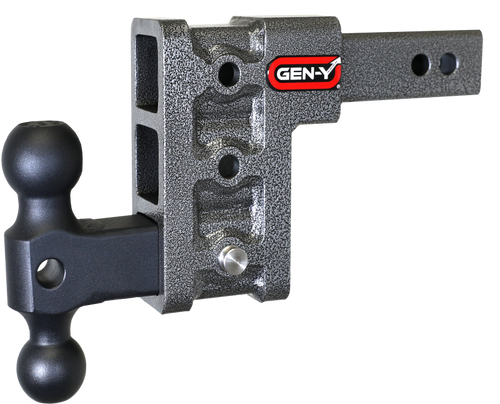 Gen-Y Mega Duty 2in Shank 5in Drop 1.5K TW 10K Hitch w/GH-031 Dual-Ball - GH-313