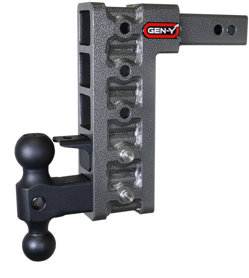 Gen-Y Mega Duty 2in Shank 10in Drop 1.5K TW 10K Hitch w/GH-031 Dual-Ball/GH-032 Pintle Lock - GH-325