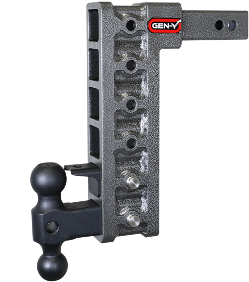 Gen-Y Mega Duty 2in Shank 12.5in Drop 10K Hitch w/GH-031 Dual-Ball/GH-032 Pintle Lock - GH-326