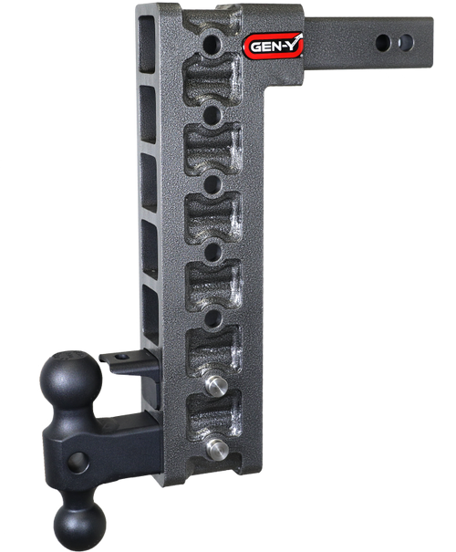 Gen-Y Mega Duty 2in Shank 15in Drop 10K Hitch w/GH-031 Dual-Ball/GH-032 Pintle Lock - GH-327