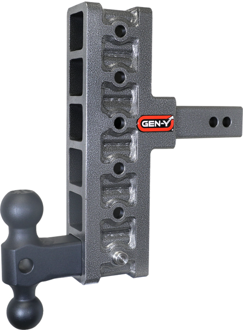Gen-Y Mega Duty 2in Shank 7.5in Offset Drop 1.5K TW 10K Hitch w/GH-031 Dual-Ball - GH-416