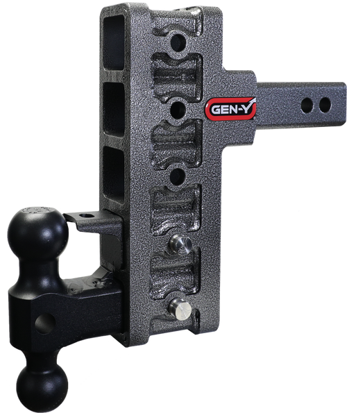 Gen-Y Mega Duty 2in Offset Shank 7.5in Drop 2K TW 10K Hitch w/GH-031 Dual-Ball/GH-032 Pintle Lock - GH-425