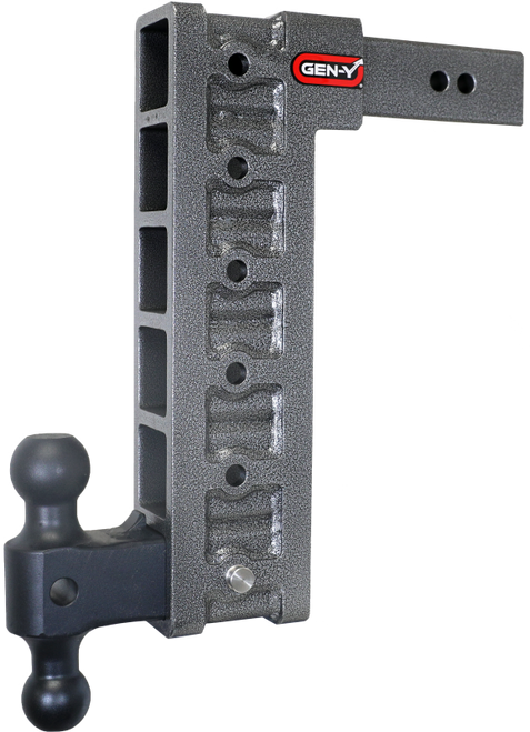 Gen-Y Mega Duty 2.5in Shank 15in Drop 3K TW 21K Hitch w/GH-061 Dual-Ball/GH-0101 Stabilizer Kit - GH-616