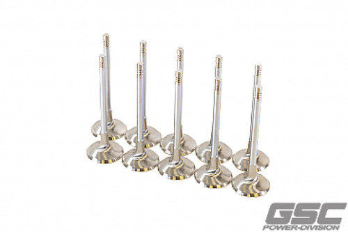 GSC P-D Audi DAZA 33.9mm Head STD 104mm Long Chrome Polished Intake Valve - Set of 10 - 2256-10