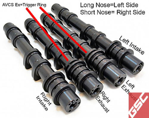 GSC P-D 08+ STi S2 Cams 272/272 Billet (Left Intake Cam Only) - 7026S2LIN