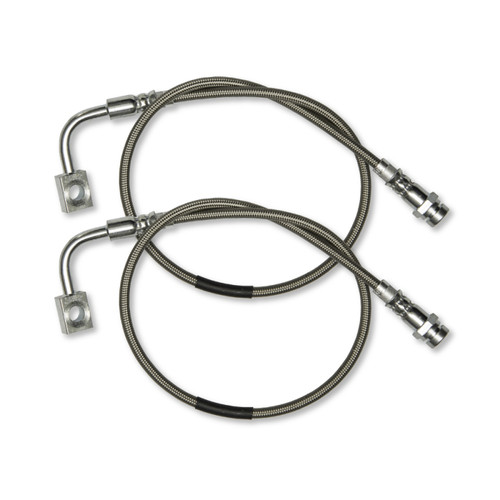 Rock Krawler 07-18 Jeep Wrangler JK/JKU Long Travel Stainless Steel Rear Brake Lines - RK02039