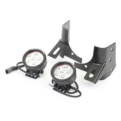 Rugged Ridge 97-06 Jeep Wrangler Round Windshield LED Kit w/ Brackets - 11027.13