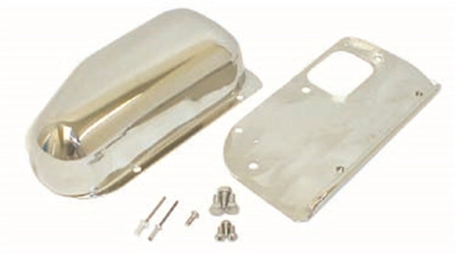 Rugged Ridge 76-86 Jeep CJ Stainless Steel Wiper Motor Cover Kit - 11122.02