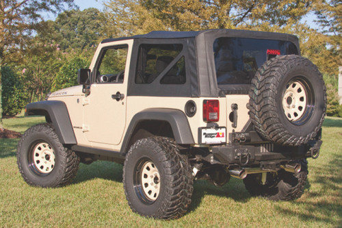 Rugged Ridge XHD Sailcloth Top Black 2-Door 07-09 Jeep Wrangler - 13736.01