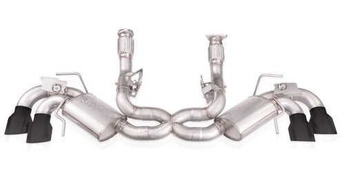 Stainless Works Redline Exhaust System - Matte Black Tips - C8 Corvette