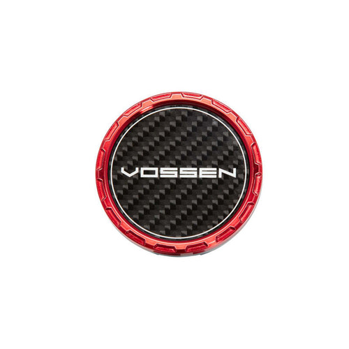 Vossen Classic Carbon Billet Sport Cap 2.0 - Large (VHFL) - Transparent Red - Twill Weave (Gloss) - CAPBSC2-LG-CL-RD-W Photo - Primary