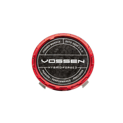 Vossen HF Carbon Billet Sport Cap 2.0 - Small (VHF) - Transparent Red - Forged (Gloss) - CAPBSC2-SM-HF-RD-F Photo - Primary