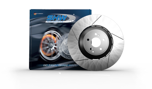 SHW 11-15 Mercedes-Benz C63 AMG 6.3L Front Drilled-Slotted Lightweight Brake Rotor (2124210512) - TFX49160
