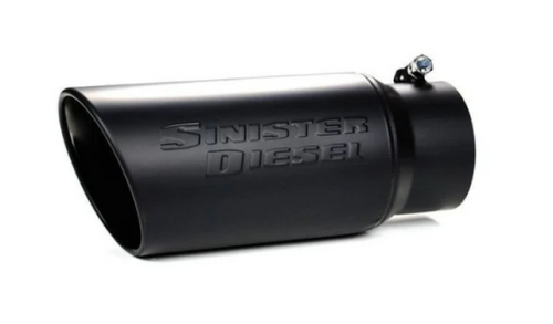 Sinister Diesel Black Ceramic Coated Stainless Steel Exhaust Tip (4in to 6in) - SD-4-6-BLK User 1