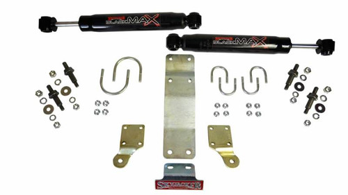 Skyjacker 2007-2017 Jeep Wrangler (JK/JKU) (Use w/ JK717TR) Dual Steering Damper Kit w/ Black Max - 8206