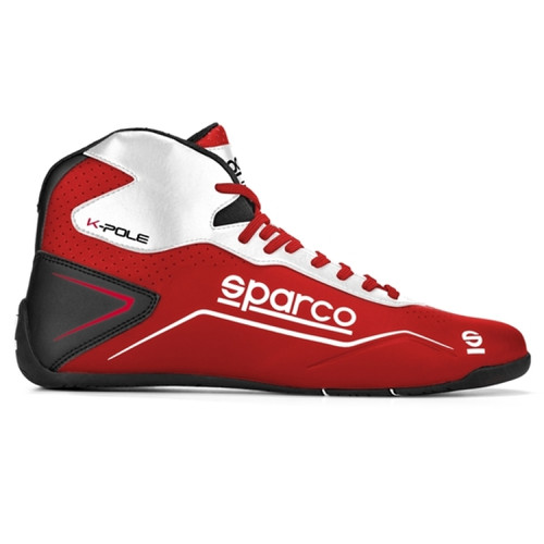Sparco Shoe K-Pole 47 RED/WHT - 00126947RSBI