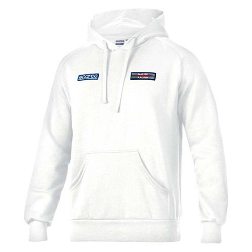 Sparco Hoodie Martini Stripes XL - White - 01340MRBI4XL Photo - Primary