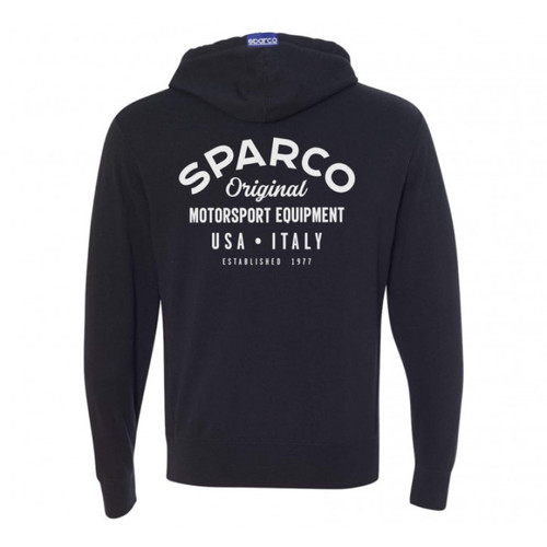 Sparco Sweatshirt ZIP Garage BLK - Medium - SP04800NR2M