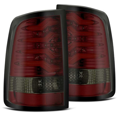 AlphaRex 09-18 Dodge Ram 1500 PRO-Series LED Tail Lights Red Smoke - 640020