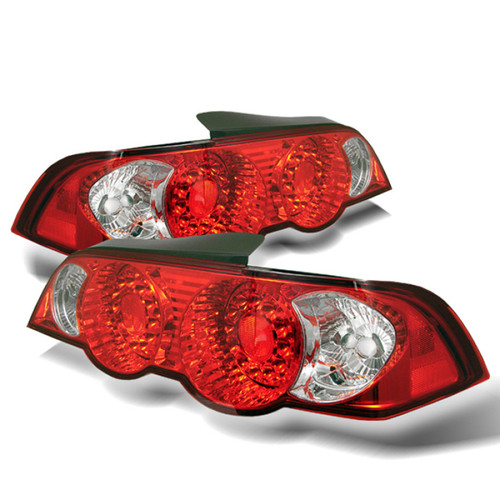 Spyder Acura RSX 02-04 LED Tail Lights Red Clear ALT-YD-ARSX02-LED-RC - 5000385