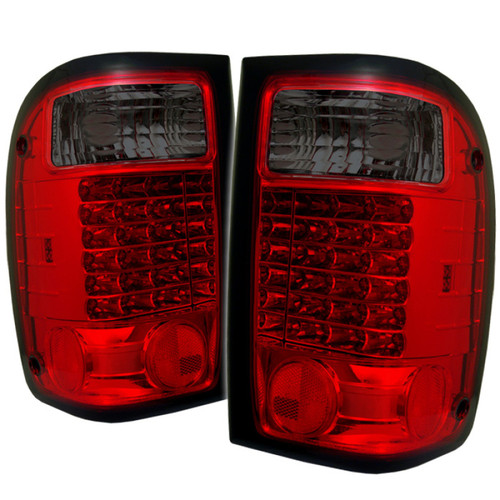 Spyder Ford Ranger 01-05 LED Tail Lights Red Smoke ALT-YD-FR98-LED-RS - 5003867