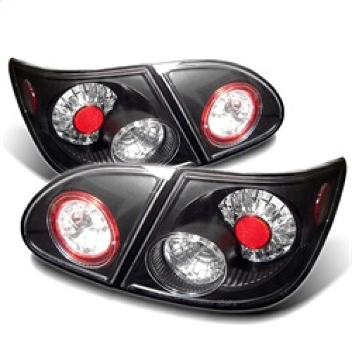 Spyder Toyota Corolla 03-08 LED Tail Lights Black ALT-YD-TC03-LED-BK - 5007360
