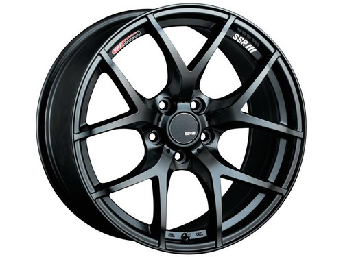 SSR GTV03 18x8.5 5x114.3 40mm Offset Flat Black Wheel 05-07 STI / 11+ tC - T618850+4005GMB Photo - Primary
