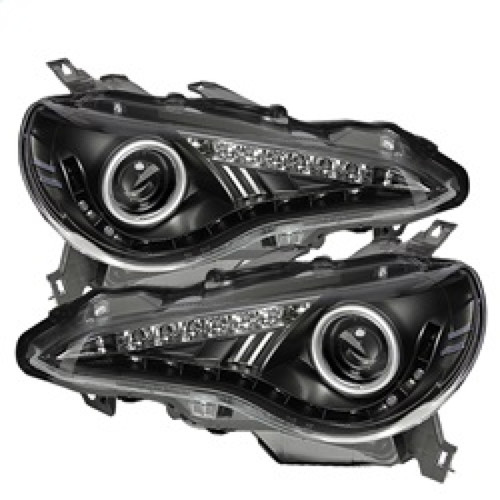 Spyder Subaru BRZ 12-14 Projector Headlights- DRL LED Black PRO-YD-SUBRZ12-BK - 5075475