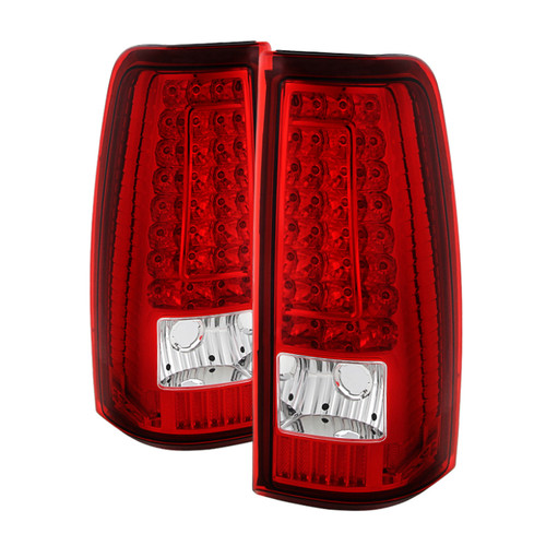 xTune Chevy Silverado 1500/2500/3500 99-02 Version 2 LED Tail Lights Red Clear ALT-ON-CS99-G2-LED-RC - 5081247