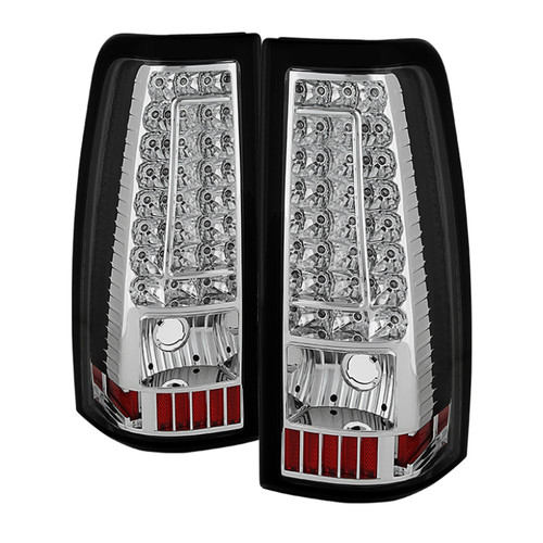 xTune Chevy Silverado 1500-2500-3500 03-06 C-Shape LED Tail Lights Chrome ALT-ON-CS03-G2-LED-C - 5081278