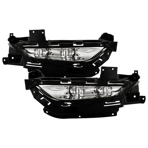 Spyder Chrysler 200 2015-2016 OEM Style Full LED Fog Lights W/Universal Switch- Clear - 5086945