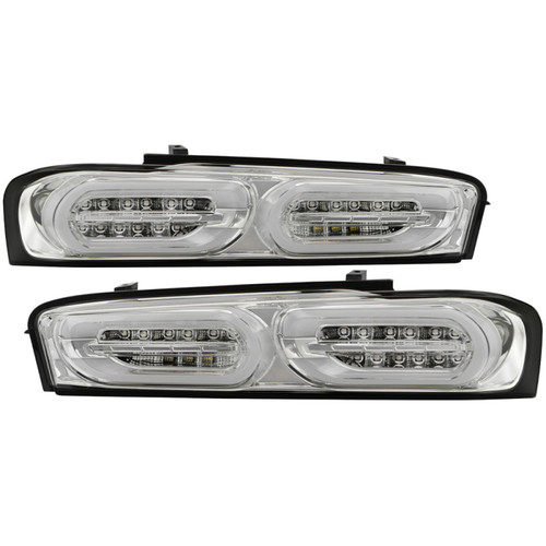 Spyder Chevy Camaro 16-18 (Do Not Fit Halogen Model) LED Tail Lights Chrome ALT-YD-CCAM16LED-SEQ-C - 5087249