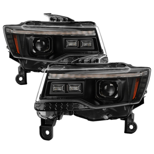 Spyder 14-21 Jeep Grand Cherokee (HID Model Only) Projector Headlights - Black - 5088956