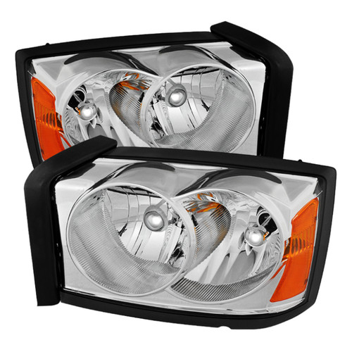 xTune Dodge Dakota 05-07 Crystal Headlights Chrome HD-JH-DDAK05-AM-C - 9025334