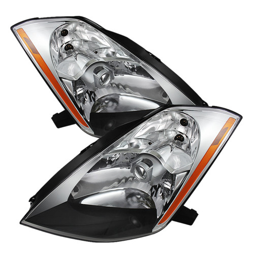xTune Nissan 350Z 03-05 (Hid Model Only) Crystal Headlights Chrome HD-JH-N350Z-HID-C - 9025532