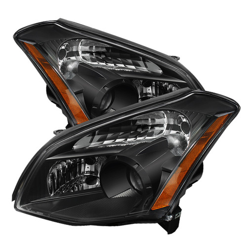 xTune Nissan Maxima (Halogen Only) 07-08 Crystal Headlights Black HD-JH-NM07-AM-BK - 9025549
