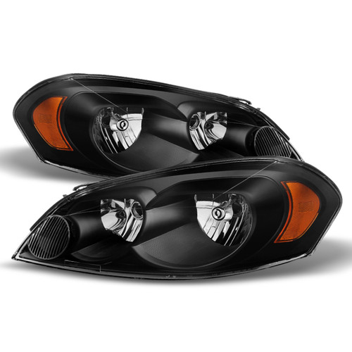 xTune Chevy Impala 06-13 Monte Carlo 06-07 Crystal Headlights Black HD-JH-CIM06-AM-BK - 9026225