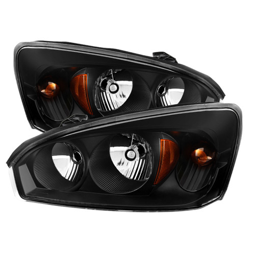 xTune Chevy Malibu 04-08 Crystal Headlights Black HD-JH-CMA04-AM-BK - 9026454