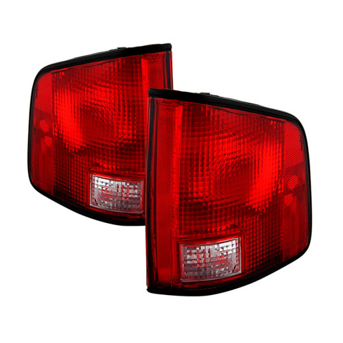 xTune Chevy S10 94-04 w/ Black Edge OE Style Tail Lights OEM ALT-JH-CS1094-OE-RC - 9029790