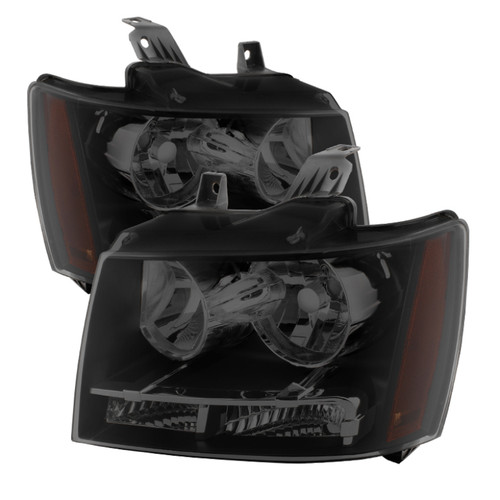 xTune Chevy Suburban 1500/2500 07-14 Crystal Headlights Black Smoked HD-JH-CSUB07-AM-BSM - 9030284