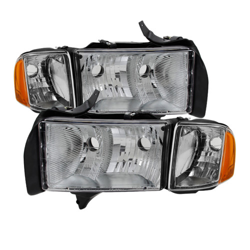 xTune Dodge Ram Sport Model Only 1999-2002 OEM Headlights Chrome HD-JH-DR99-SP-C - 9032165