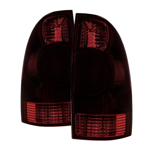 xTune Toyota Tacoma 05-08 OEM Style Tail Lights Red Smoked ALT-JH-TTA05-OE-RSM - 9034275